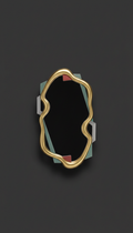 Irregular Silver Accent Mirror