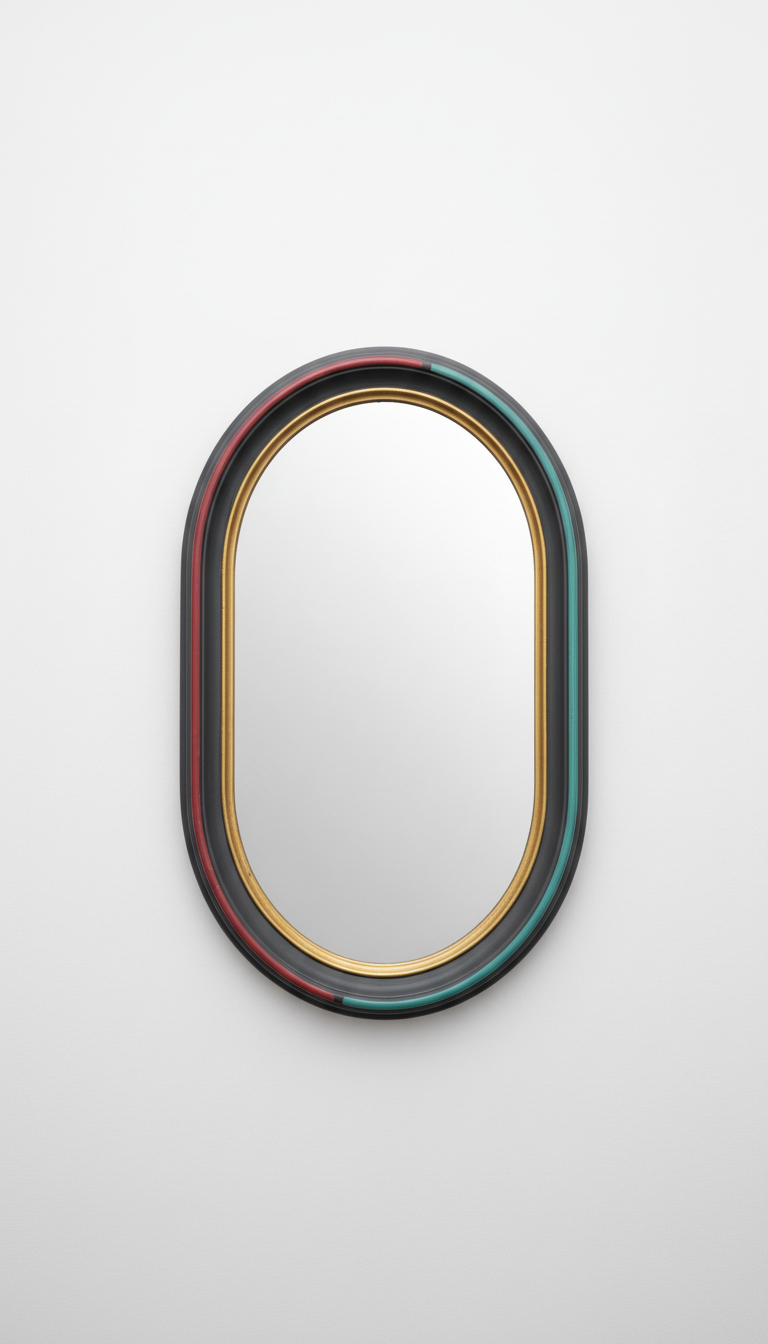 Oversized Arch Metal Mirror