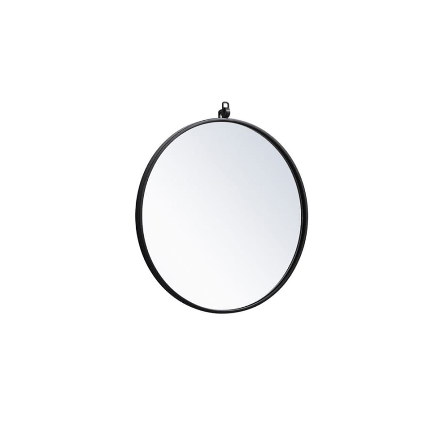 Elegant Lighting Eternity 21 Inch Traditional Circular Framed Bathroom Wall Mirror White