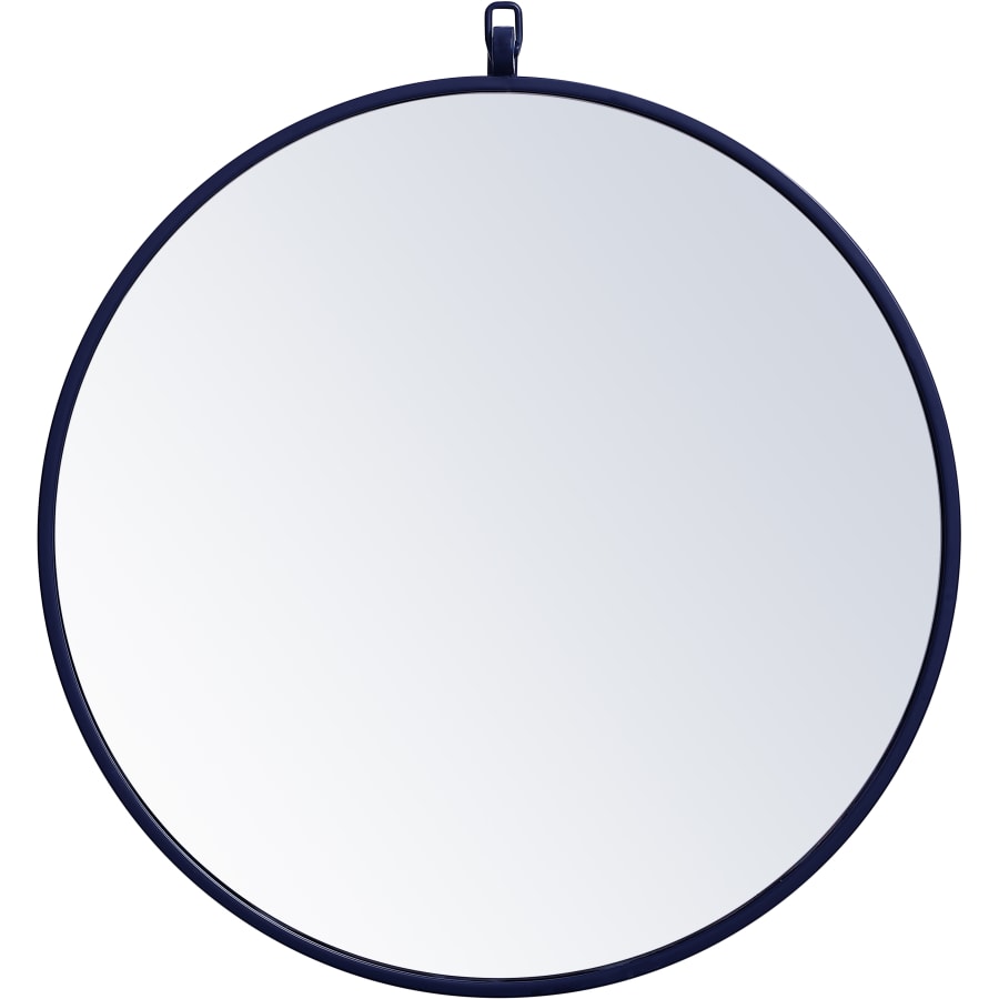 Elegant Lighting Eternity 21 Inch Traditional Circular Framed Bathroom Wall Mirror White